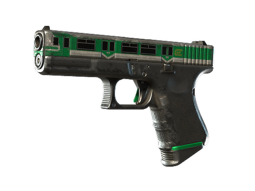 Buy CS2 pistol Souvenir Glock-18 | Green Line (Well-Worn) skin