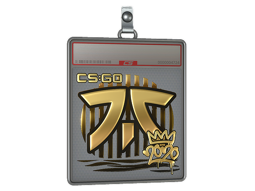 Buy CS2 charm Sticker Slab | Fnatic (Gold) | 2020 RMR skin