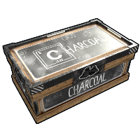 Buy Rust large wooden box Scientific Charcoal Storage skin