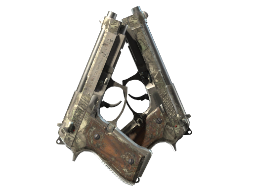 Buy CS2 pistol Dual Berettas | Heist (Battle-Scarred) skin