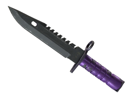 Buy CS2 knife ★ StatTrak™ M9 Bayonet | Ultraviolet (Well-Worn) skin