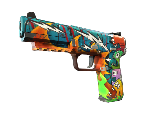 Buy CS2 pistol Five-SeveN | Angry Mob (Well-Worn) skin