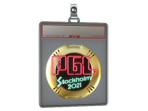Buy CS2 charm Sticker Slab | PGL (Gold) | Stockholm 2021 skin