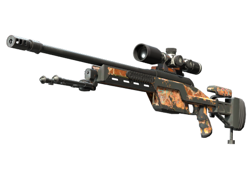 Buy CS2 sniper rifle SSG 08 | Threat Detected (Battle-Scarred) skin