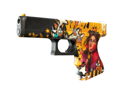 Buy CS2 pistol Glock-18 | Bullet Queen (Minimal Wear) skin