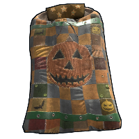 Buy Rust sleeping bag Spooky Pumpkin Bed skin