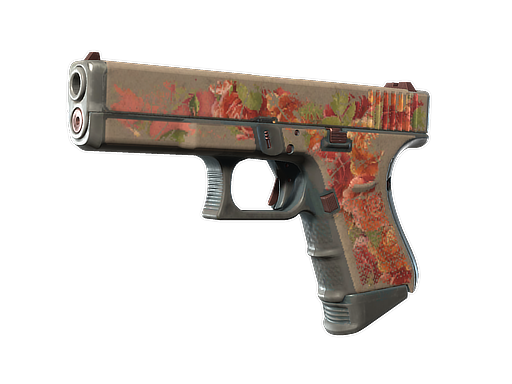 Buy CS2 pistol Glock-18 | Coral Bloom (Battle-Scarred) skin