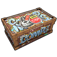 Buy Rust large wooden box Graffiti Component Storage skin