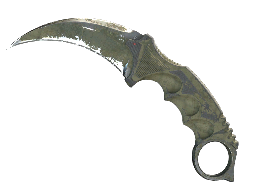 Buy CS2 knife ★ StatTrak™ Karambit | Safari Mesh (Battle-Scarred) skin