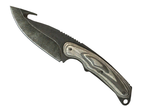 Buy CS2 knife ★ Gut Knife | Black Laminate (Battle-Scarred) skin