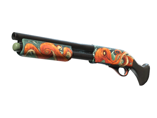 Buy CS2 shotgun StatTrak™ Sawed-Off | The Kraken (Minimal Wear) skin