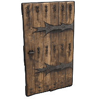 Buy Rust wooden door Lone Wolf Door skin