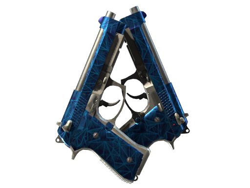 Buy CS2 pistol Dual Berettas | Cobalt Quartz (Minimal Wear) skin
