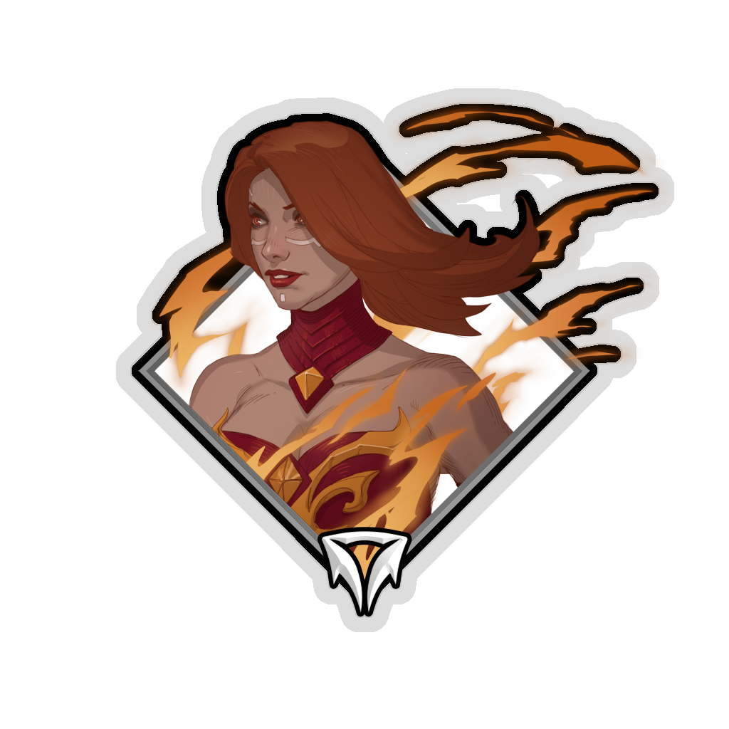 Buy Dota 2  Crownfall Sticker - Lina skin