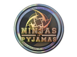 Buy CS2 sticker Sticker | Ninjas in Pyjamas (Holo) | Cologne 2014 skin