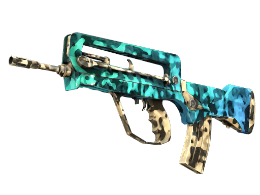 Buy CS2 rifle FAMAS | Waters of Nephthys (Field-Tested) skin