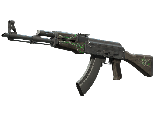 Buy CS2 rifle AK-47 | Emerald Pinstripe (Well-Worn) skin