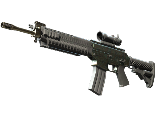 Buy CS2 rifle SG 553 | Army Sheen (Minimal Wear) skin