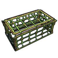 Buy Rust large wooden box Bamboo Cage Large skin