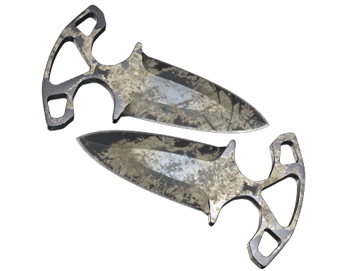 Buy CS2 knife ★ Shadow Daggers | Scorched (Battle-Scarred) skin