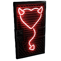 Buy Rust sheet metal door Evil Heart Door skin
