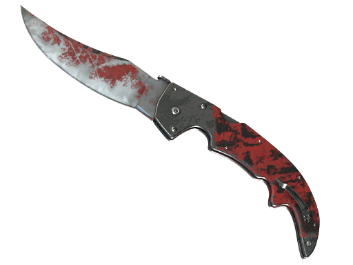 Buy CS2 knife ★ Falchion Knife | Crimson Web (Battle-Scarred) skin