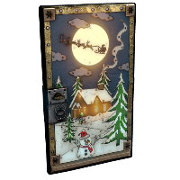 Buy Rust sheet metal door Santa's Door skin