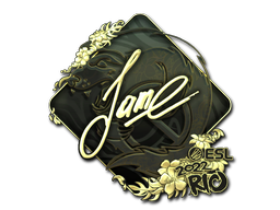 Buy CS2 sticker Sticker | Jame (Gold) | Rio 2022 skin
