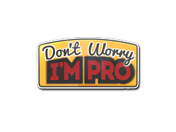 Buy CS2 sticker Sticker | Don't Worry, I'm Pro skin
