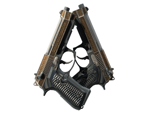 Buy CS2 pistol StatTrak™ Dual Berettas | Tread (Minimal Wear) skin