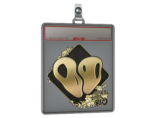 Buy CS2 charm Sticker Slab | 00 Nation (Gold) | Rio 2022 skin