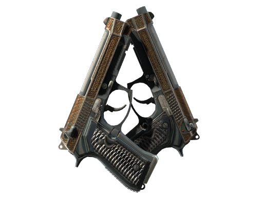 Buy CS2 pistol StatTrak™ Dual Berettas | Tread (Well-Worn) skin