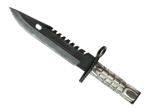 Buy CS2 knife ★ M9 Bayonet | Black Laminate (Well-Worn) skin