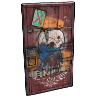 Buy Rust sheet metal door Meltdown Metal Door skin