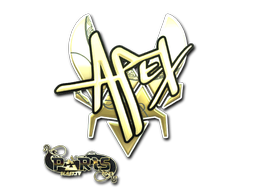 Buy CS2 sticker Sticker | apEX (Gold) | Paris 2023 skin