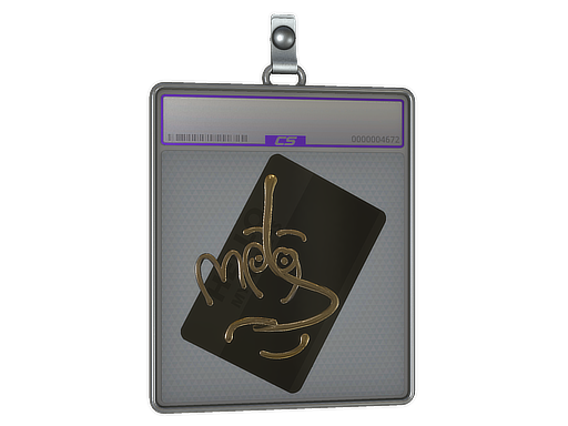 Buy CS2 charm Sticker Slab | Hello MP9 (Gold) skin