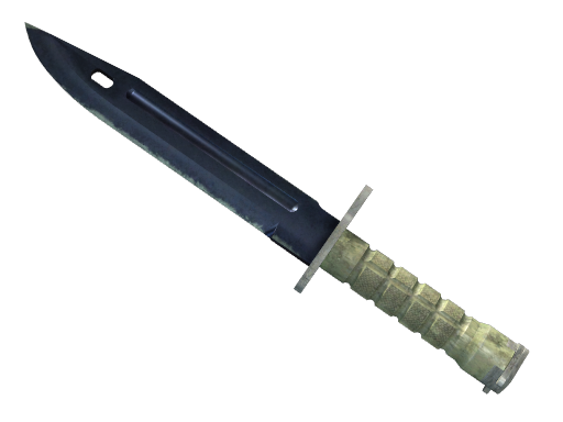Buy CS2 knife ★ StatTrak™ Bayonet | Blue Steel (Battle-Scarred) skin