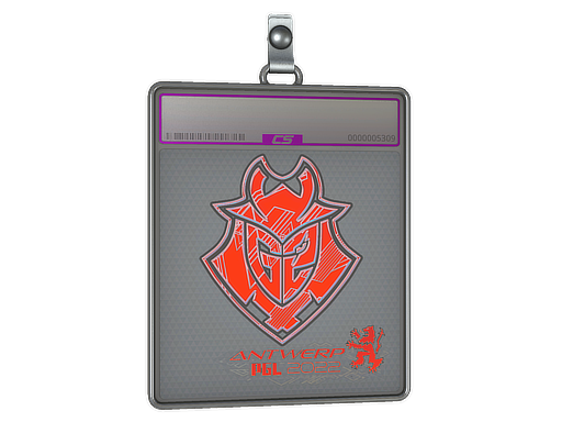 Buy CS2 charm Sticker Slab | G2 Esports (Holo) | Antwerp 2022 skin