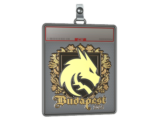 Buy CS2 charm Sticker Slab | Team Spirit (Gold) | Budapest 2025 skin