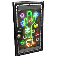 Buy Rust sheet metal door Neon Cactus Metal Door skin