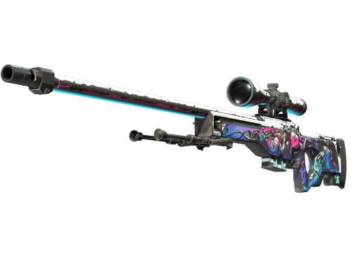 Buy CS2 sniper rifle StatTrak™ AWP | Neo-Noir (Well-Worn) skin