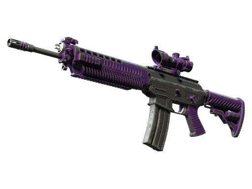 Buy CS2 rifle StatTrak™ SG 553 | Ultraviolet (Battle-Scarred) skin