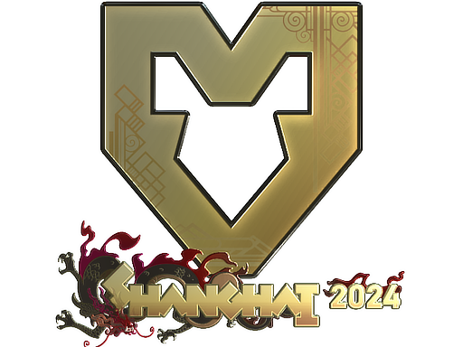 Buy CS2 sticker Sticker | MOUZ (Gold) | Shanghai 2024 skin