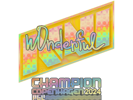Buy CS2 sticker Sticker | w0nderful (Holo, Champion) | Copenhagen 2024 skin