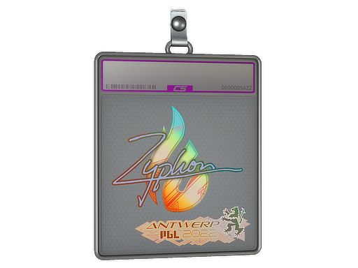 Buy CS2 charm Sticker Slab | Zyphon (Holo) | Antwerp 2022 skin