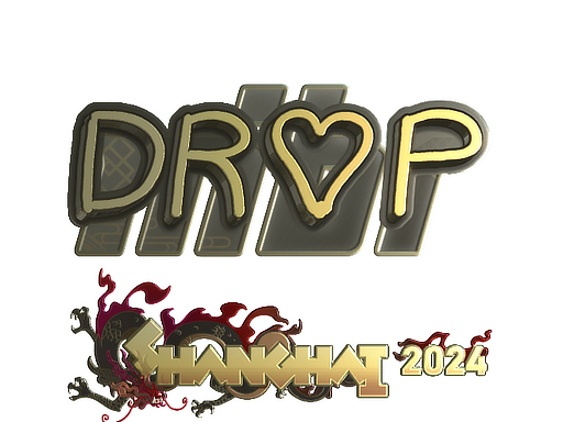 Buy CS2 sticker Sticker | drop (Gold) | Shanghai 2024 skin