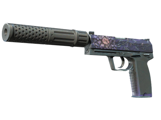 Buy CS2 pistol StatTrak™ USP-S | Black Lotus (Well-Worn) skin