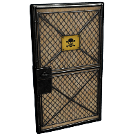 Buy Rust sheet metal door Chain Gate skin