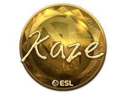Buy CS2 sticker Sticker | Kaze (Gold) | Katowice 2019 skin