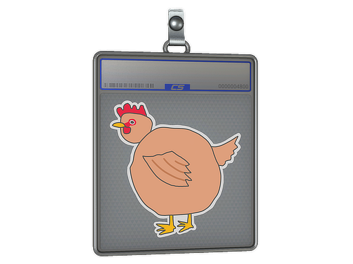 Buy CS2 charm Sticker Slab | Poorly Drawn Chicken skin